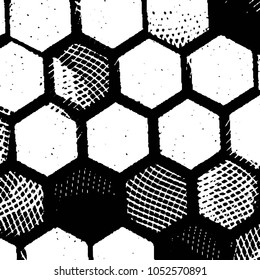 Black and white grunge stripe line vector background. Abstract halftone illustration background. Grunge grid background pattern
