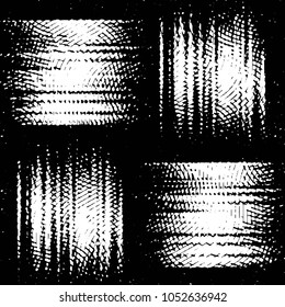 Black and white grunge stripe line vector background. Abstract halftone illustration background. Grunge grid background pattern
