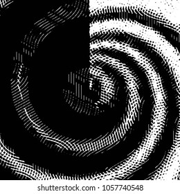 Black and white grunge stripe line vector background. Abstract halftone illustration background. Grunge grid background pattern
