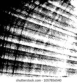 Black and white grunge stripe line vector background. Abstract halftone illustration background. Grunge grid background pattern
