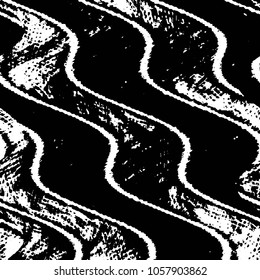 Black and white grunge stripe line vector background. Abstract halftone illustration background. Grunge grid background pattern
