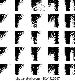Black and white grunge stripe line vector background. Abstract halftone illustration background. Grunge grid background pattern
