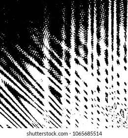Black and white grunge stripe line vector background. Abstract halftone illustration background. Grunge grid background pattern
