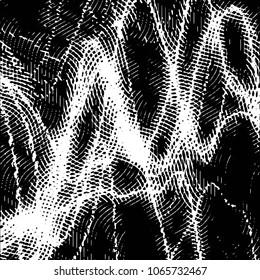 Black and white grunge stripe line vector background. Abstract halftone illustration background. Grunge grid background pattern
