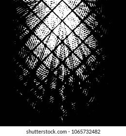 Black and white grunge stripe line vector background. Abstract halftone illustration background. Grunge grid background pattern
