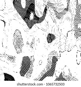 Black and white grunge stripe line vector background. Abstract halftone illustration background. Grunge grid background pattern

