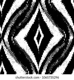 Black and white grunge stripe line vector background. Abstract halftone illustration background. Grunge grid background pattern
