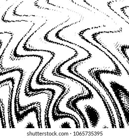 Black and white grunge stripe line vector background. Abstract halftone illustration background. Grunge grid background pattern
