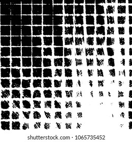 Black and white grunge stripe line vector background. Abstract halftone illustration background. Grunge grid background pattern
