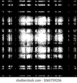 Black and white grunge stripe line vector background. Abstract halftone illustration background. Grunge grid background pattern
