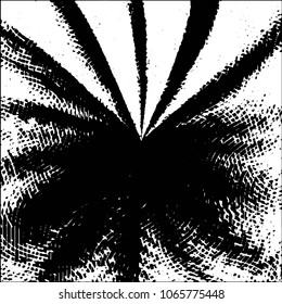 Black and white grunge stripe line vector background. Abstract halftone illustration background. Grunge grid background pattern

