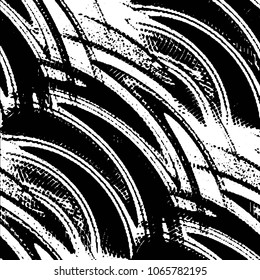Black and white grunge stripe line vector background. Abstract halftone illustration background. Grunge grid background pattern
