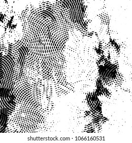 Black and white grunge stripe line vector background. Abstract halftone illustration background. Grunge grid background pattern
