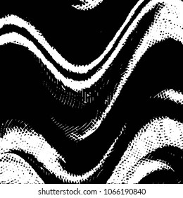 Black and white grunge stripe line vector background. Abstract halftone illustration background. Grunge grid background pattern
