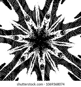 Black and white grunge stripe line vector background. Abstract halftone illustration background. Grunge grid background pattern
