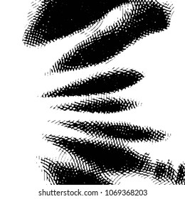 Black and white grunge stripe line vector background. Abstract halftone illustration background. Grunge grid background pattern
