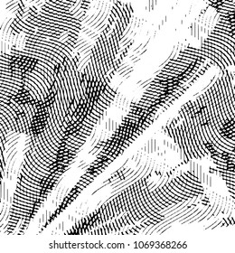 Black and white grunge stripe line vector background. Abstract halftone illustration background. Grunge grid background pattern
