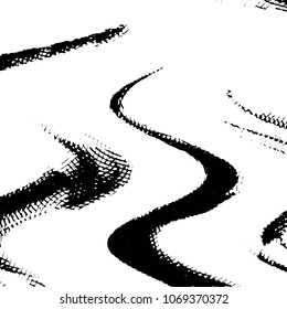 Black and white grunge stripe line vector background. Abstract halftone illustration background. Grunge grid background pattern
