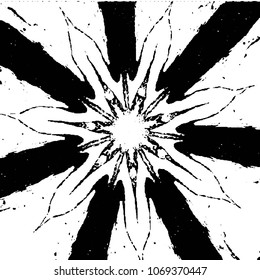 Black and white grunge stripe line vector background. Abstract halftone illustration background. Grunge grid background pattern
