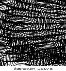 Black and white grunge stripe line vector background. Abstract halftone illustration background. Grunge grid background pattern
