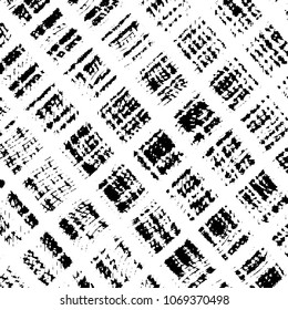 Black and white grunge stripe line vector background. Abstract halftone illustration background. Grunge grid background pattern
