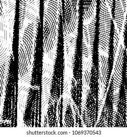 Black and white grunge stripe line vector background. Abstract halftone illustration background. Grunge grid background pattern
