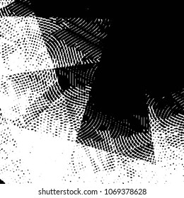 Black and white grunge stripe line vector background. Abstract halftone illustration background. Grunge grid background pattern
