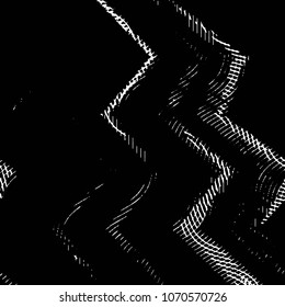 Black and white grunge stripe line vector background. Abstract halftone illustration background. Grunge grid background pattern
