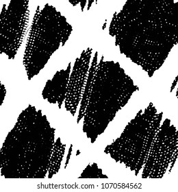 Black and white grunge stripe line vector background. Abstract halftone illustration background. Grunge grid background pattern
