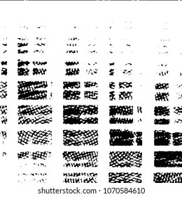 Black and white grunge stripe line vector background. Abstract halftone illustration background. Grunge grid background pattern
