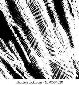Black and white grunge stripe line vector background. Abstract halftone illustration background. Grunge grid background pattern
