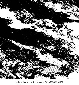 Black and white grunge stripe line vector background. Abstract halftone illustration background. Grunge grid background pattern
