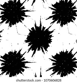 Black and white grunge stripe line vector background. Abstract halftone illustration background. Grunge grid background pattern
