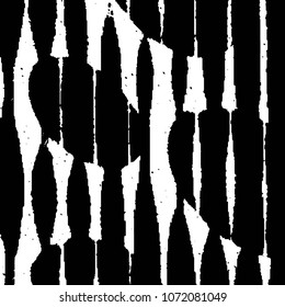 Black and white grunge stripe line vector background. Abstract halftone illustration background. Grunge grid background pattern
