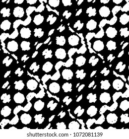 Black and white grunge stripe line vector background. Abstract halftone illustration background. Grunge grid background pattern
