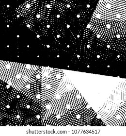 Black and white grunge stripe line vector background. Abstract halftone illustration background. Grunge grid background pattern
