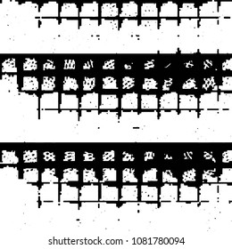 Black and white grunge stripe line vector background. Abstract halftone illustration background. Grunge grid background pattern
