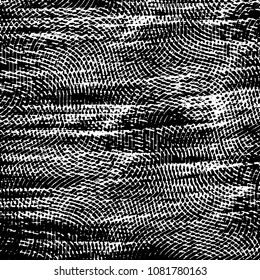 Black and white grunge stripe line vector background. Abstract halftone illustration background. Grunge grid background pattern
