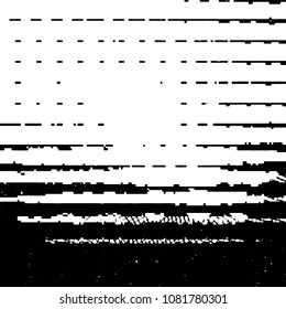 Black and white grunge stripe line vector background. Abstract halftone illustration background. Grunge grid background pattern
