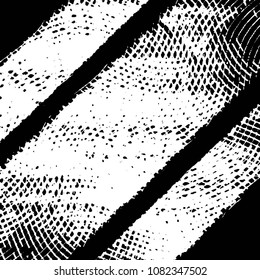 Black and white grunge stripe line vector background. Abstract halftone illustration background. Grunge grid background pattern

