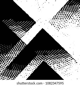 Black and white grunge stripe line vector background. Abstract halftone illustration background. Grunge grid background pattern
