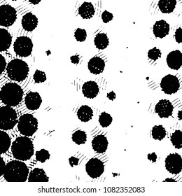 Black and white grunge stripe line vector background. Abstract halftone illustration background. Grunge grid background pattern
