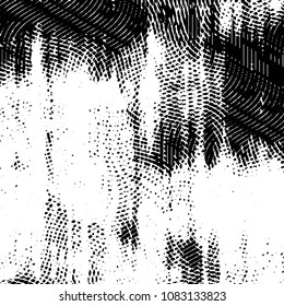 Black and white grunge stripe line vector background. Abstract halftone illustration background. Grunge grid background pattern
