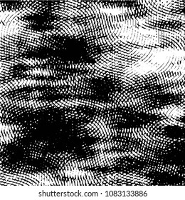 Black and white grunge stripe line vector background. Abstract halftone illustration background. Grunge grid background pattern
