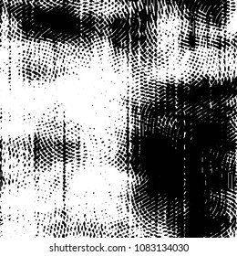 Black and white grunge stripe line vector background. Abstract halftone illustration background. Grunge grid background pattern
