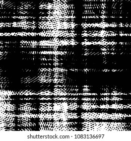 Black and white grunge stripe line vector background. Abstract halftone illustration background. Grunge grid background pattern
