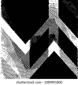 Black and white grunge stripe line vector background. Abstract halftone illustration background. Grunge grid background pattern
