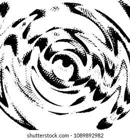 Black and white grunge stripe line vector background. Abstract halftone illustration background. Grunge grid background pattern

