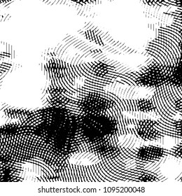 Black and white grunge stripe line vector background. Abstract halftone illustration background. Grunge grid background pattern
