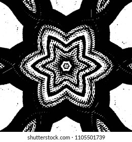 Black and white grunge stripe line vector background. Abstract halftone illustration background. Grunge grid background pattern
